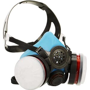 pt-60 half face organic vapor & particulate respirator - astm tested - 1 year warranty - p-a-1 filters