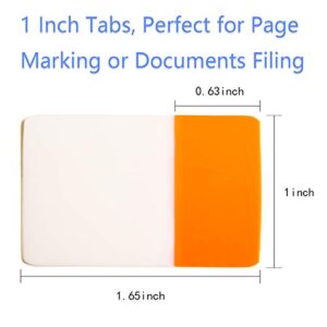 KIMCOME File Index Tabs 1 Inch Sticky Flags 960 Pcs, Colored Page Markers Self Adhesive, Repositionable Note Tabs for Documents, Books, Paper, Notebooks, Filing and Folders [24 Sets, 10 Colors]