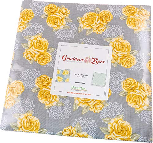 Painted Sky Studio Grandeur Rose 10X10 Pack 42 10-inch Squares Layer Cake Benartex