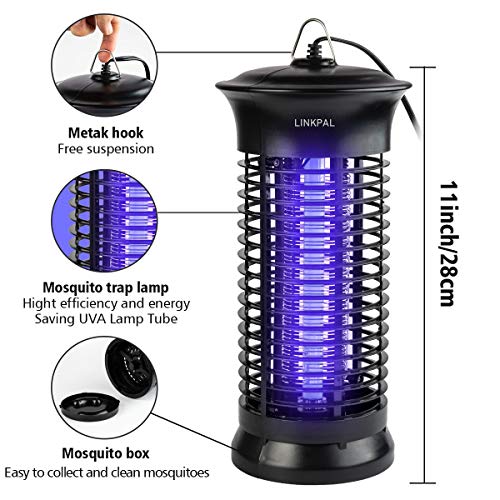 LINKPAL Electric Bug Zapper, Powerful Insect Killer, Mosquito Zappers, Mosquito lamp, Light-Emitting Flying Insect Trap for Indoor