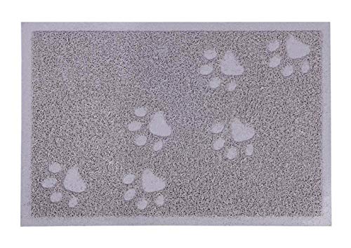 Darkyazi Cat Litter Box Mat for Floor Litter Trapping Mat Non-Slip Backing, Scatter Control, Easy Clean, Water Resistant, Soft on Paws (15.75" x 11.75",Gray Sand)