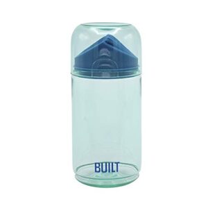 built 12 ounce tidbit on the go snack container blue tint 5269892