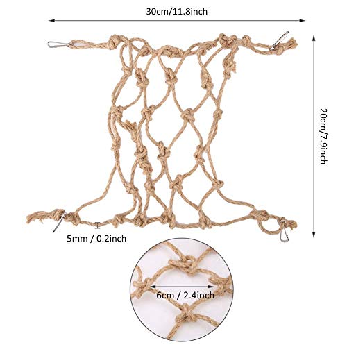 Toy for Budgie Bird Climbing, Playground Climbing Rope Frame Bird Playground Suspension Bridge Bird Cage Accessories Rocking Toy for Parrot Budgie Cockatiel Conure Lovebird