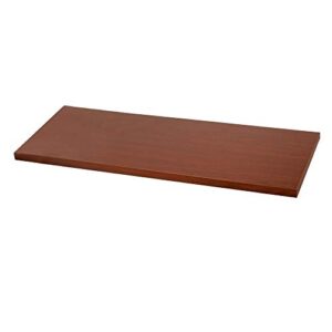 36x12-inch modern cherry wood shelf red