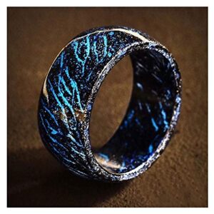 valink luminous glow ring glowing in the dark jewelry unisex decoration for women men adult, luminous flash finger rings light up ring toys glow in the dark party supplies