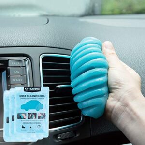 cleaning gel for car detailing putty car vent cleaner goo cleaning putty gel auto detailing tools car interior cleaner dust cleaning mud for cars dust cleaner slime keyboard cleaner gel (3pack)