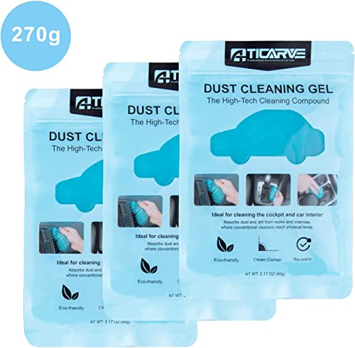 Cleaning Gel for Car Detailing Putty Car Vent Cleaner Goo Cleaning Putty Gel Auto Detailing Tools Car Interior Cleaner Dust Cleaning Mud for Cars Dust Cleaner Slime Keyboard Cleaner Gel (3Pack)