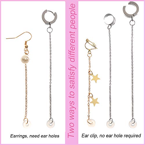 Anti-Lost Earrings Hook for Airpods,AirPods Pro Anti Lost Ear Clips Pendant for Women and Girls,Earring Hanging Chain for Airpods Suitable for Hiking/Jogging/Working/Running/Gym -5 Pairs