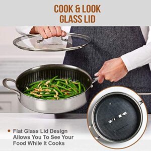 Copper Chef Titan Fry Pans, 9.5 inch with 8 inch, stainless-steel