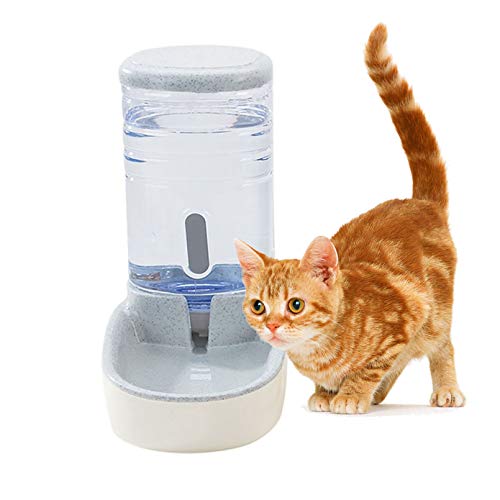 kathson Automatic Cats Dog Water Dispenser for Kitten Puppy Large Small and Medium-Sized Pet Feeding and Drinking, 1 Gallon