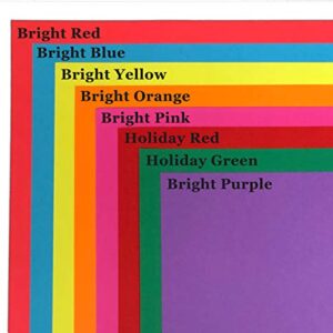 65lb Cover Cardstock Paper - 8.5 x 11 inch - 25 Sheets (Holiday Red)