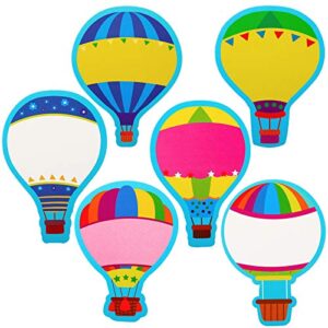 45 pieces hot air balloons cut-outs hot air balloon bulletin board set colorful hot balloons accents paper cutouts with glue point dots for kids home class office decor