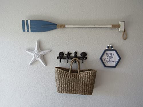 Wallcharmers Rustic Seashell Hooks | Keys, Leashes, & Outdoor Towel Holder