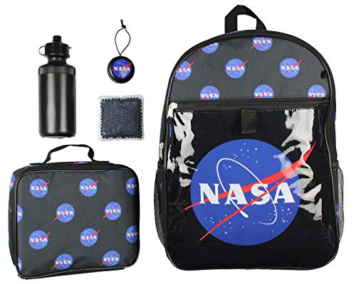 NASA Meatball Logo Backpack Lunch Bag Water Bottle Squishy Toy Ice Pack 5 PC Mega Set