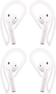 zotech 2 pair ear hooks for airpods 1, 2 and airpods pro 1st & 2nd gen (clear)