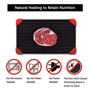 Defrosting Tray for Frozen Meat Rapid and Safer Way of Thawing Food Large Size Defroster Plate Thaw by Miracle Natural Heating A Pack with 7 Pieces Included