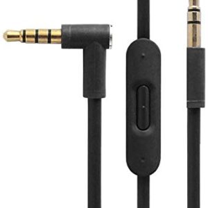 Xivip Solo Replacement Cable with in-line Microphone and Control Compatible with Beats by Dr Dre Headphones Studio Pro Detox Wireless Mixr Executive Pill(Black)
