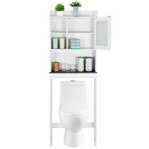 junglea over the toilet storage wooden cabinet space saver bathroom organizer for home bathroom linens toiletry white