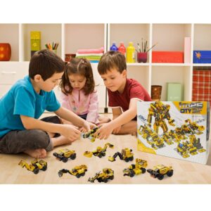 STEM Building Toys for Kids, 573 PCS Robot Building Toys 25-in-1 STEM Construction Learning Building Bricks Engineering Blocks Kit Toys for Boys Girls Kids Age 6 7 8 9 10 11 12 Year Old