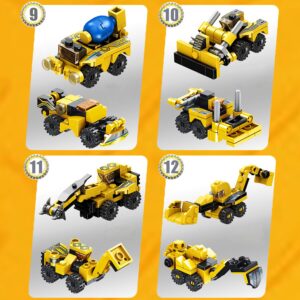 STEM Building Toys for Kids, 573 PCS Robot Building Toys 25-in-1 STEM Construction Learning Building Bricks Engineering Blocks Kit Toys for Boys Girls Kids Age 6 7 8 9 10 11 12 Year Old