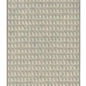 5'x12' - Limestone, Waffle Pattern - Indoor/Outdoor ECO-Friendly DuraKnit Pile & Loop Carpet Area Rugs & Runners