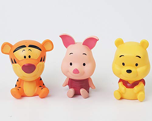 Winnie The Pooh Party Cake Topper, Pooh Bear Cake Topper for Birthday Baby Shower Party Cake Decorations