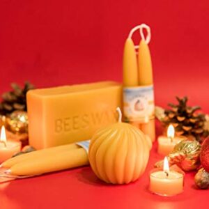 3-pack of 1lb Beeswax Block (not a candle) - 100% Pure Beeswax, hand-poured and family-run - by Gammy's Beezwax Candles