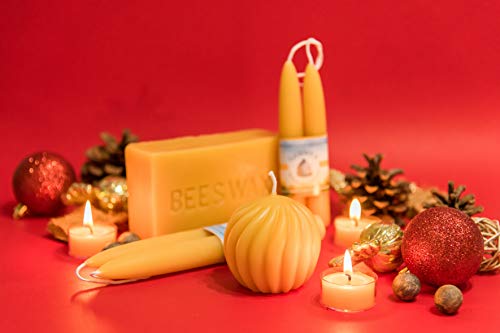 3-pack of 1lb Beeswax Block (not a candle) - 100% Pure Beeswax, hand-poured and family-run - by Gammy's Beezwax Candles