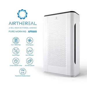 Airthereal Bundle | APH260 Air Purifier and 2-pack Spare Replacement Filter, Pure Morning