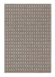 5'x12' - desert sands, waffle pattern - indoor / outdoor eco-friendly duraknit pile & loop carpet area rugs & runners