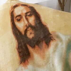 Jesus Christ Religious 50" x 70" Oversized Super Soft Microplush Throw Blanket