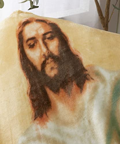 Jesus Christ Religious 50" x 70" Oversized Super Soft Microplush Throw Blanket