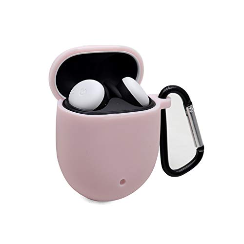 ZALUJMUS Silicone Case for Google Pixel Buds 2, Soft and Flexible, Scratch/Shock Resistant Silicone Cover for Google Pixel Buds 2 Headphones (Pink)