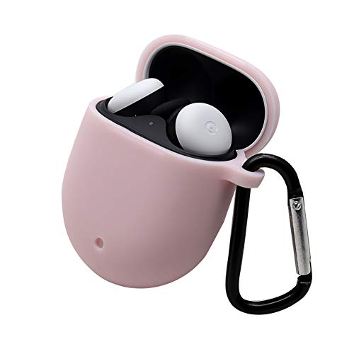 ZALUJMUS Silicone Case for Google Pixel Buds 2, Soft and Flexible, Scratch/Shock Resistant Silicone Cover for Google Pixel Buds 2 Headphones (Pink)