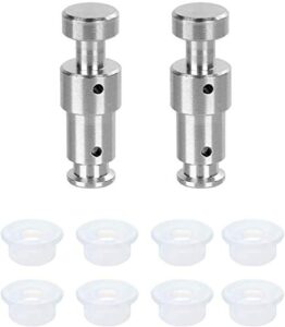 2 pack float valve for instant pot with 8 silicone caps for instant pot duo 3, 5, 6 qt, duo plus 3, 6 qt, ultra 3, 6, 8 qt replacement float valve by zylone