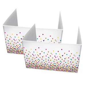 teacher created resources confetti classroom privacy screen, pack of 2