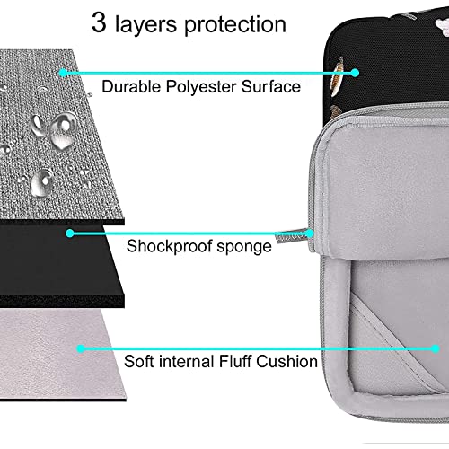 MOSISO Compatible with MacBook Pro 13 inch Case M2 2023, 2022, 2021-2016 A2338 M1 A2251 A2289 A2159 A1989 A1708 A1706, Plastic Peony Hard Shell&Bag&Keyboard Cover&Webcam Cover&Screen Protector, Black