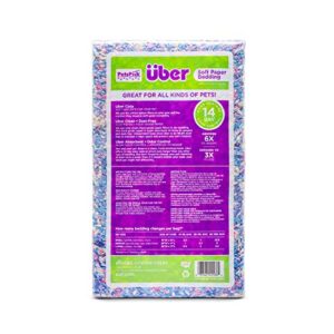 PETSPICK Uber Soft Paper Pet Bedding for Small Animals, Confetti, 36L