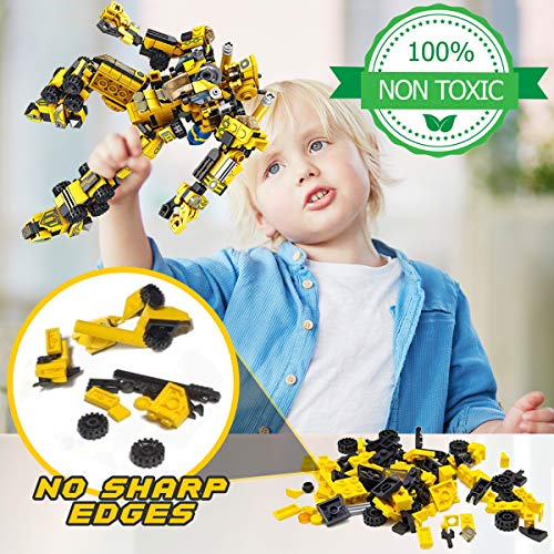 Innorock Robot STEM Building Toys - Educational Robots Trucks Projects Activities Blocks Cool Toy Game for 6 7 8 9 10 11 12 Year Old Boys Girls Gift Set STEAM Learning Education Puzzles Blocks