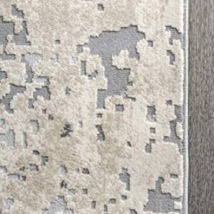 nuLOOM Chastin Modern Abstract Area Rug, 9' x 12', Beige