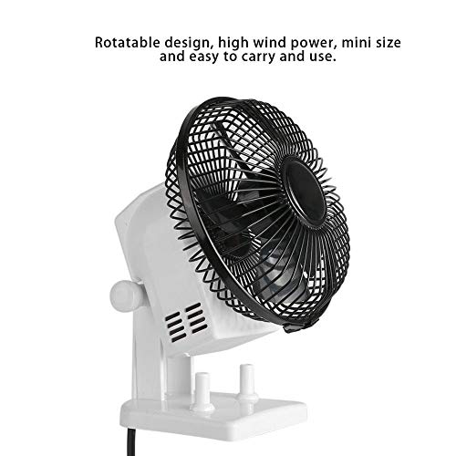 13W Mini Electric Fan Table Desk Big Wind Manicure Fan Dryer Manicure Tool, Two Gears Adjustable Rotating Fans, Mini Desktop Manicure Mute High Wind Table Fan