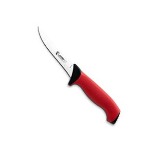 jero pro series tr 5" curved semi flexible boning knife - soft traction grip - german stainless steel - commercial grade butcher knife - 2045tr