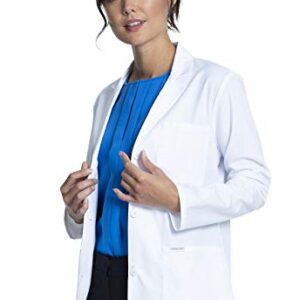 Cherokee Women Scrubs Lab Coat 28'' Consultation CK451, M, White