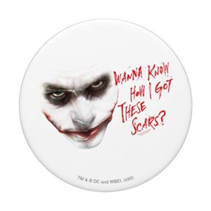 The Dark Knight Joker Wanna Know PopSockets Swappable PopGrip