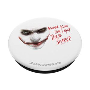 The Dark Knight Joker Wanna Know PopSockets Swappable PopGrip