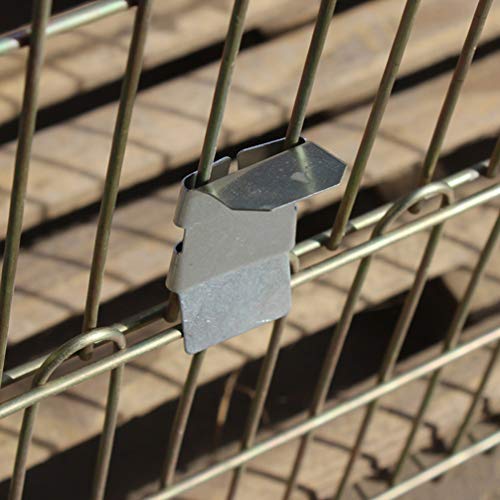 balacoo Wire Cage Clip 50pcs Wire Cage Buckle Clips Pet Cage Install Tools Pigeon Rabbit Pet Dog Cat Cage Building Assembly Kit