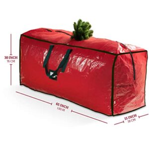 Christmas Tree Storage Bag - for Artificial Trees up- to 9-Ft. Tall - Durable Bag Waterproof Material With Stitched Reinforced Carrying Handles - Protects Against Dust Insects, & Moisture