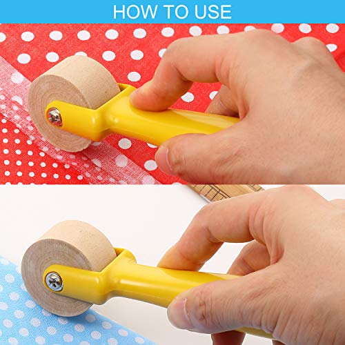 Quilting Seam Roller, Sewing Seam Roller Wallpaper Roller with Easy to Grip Handle for Quilting, Sewing, Print, Ink, Wallpaper, Home Decoration (1 Piece)