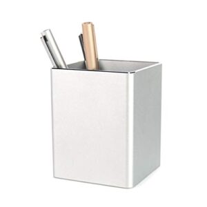 Metal Square Desk Pen Pencil Organizer Cup Storage Holder Aluminum Container Stationery Office School Supplies/for Holding Pencils, Pens, Highlighters, Markers, Scissors