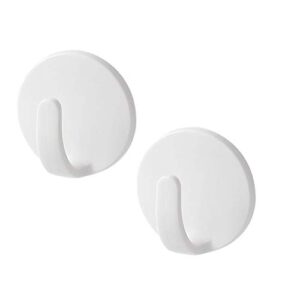 besportble 2pcs fridge magnet hook refrigerator hanger plastic wall hooks for kitchen refrigerator home utensils (white)